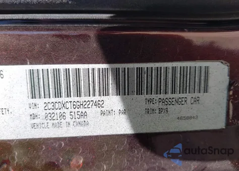 2016 Dodge Charger R/T z USA, uszkodzony, nr VIN 2C3CDXCT6GH227462